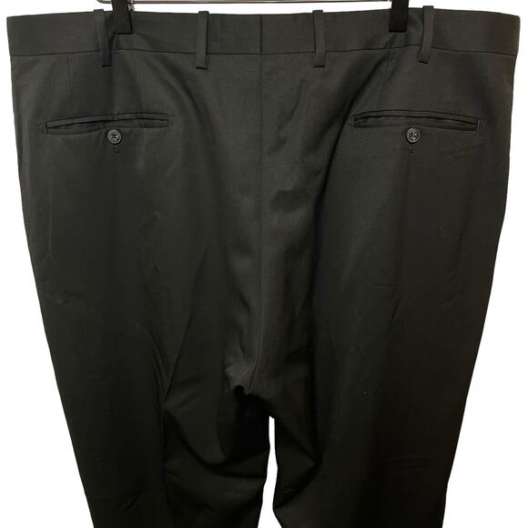 JWN Men’s John W. Nordstrom Torino Classic Fit Black Wool Italian Dress Pants 40 - Picture 7 of 11